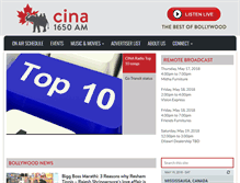 Tablet Screenshot of cinaradio.com
